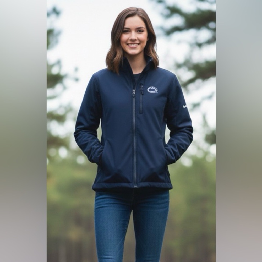Penn State Columbia Zip Up Softshell Jacket
